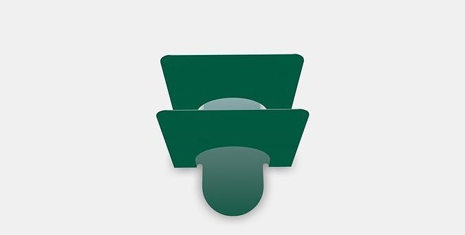 SKOGSROR Napkin holder 1 Low-poly 3D model