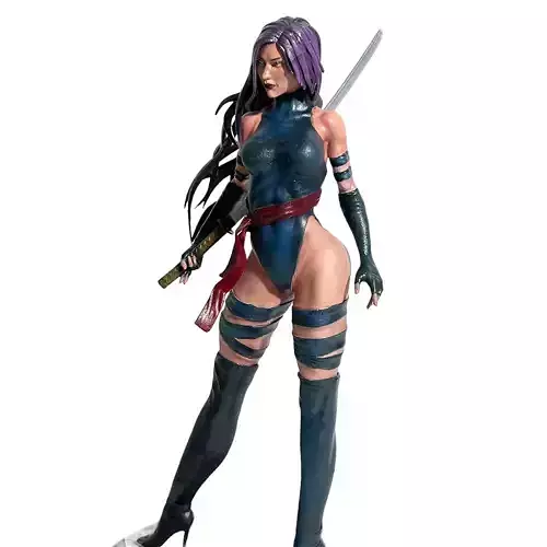 Psylocke X MEN ALREADY TESTED 3D print model