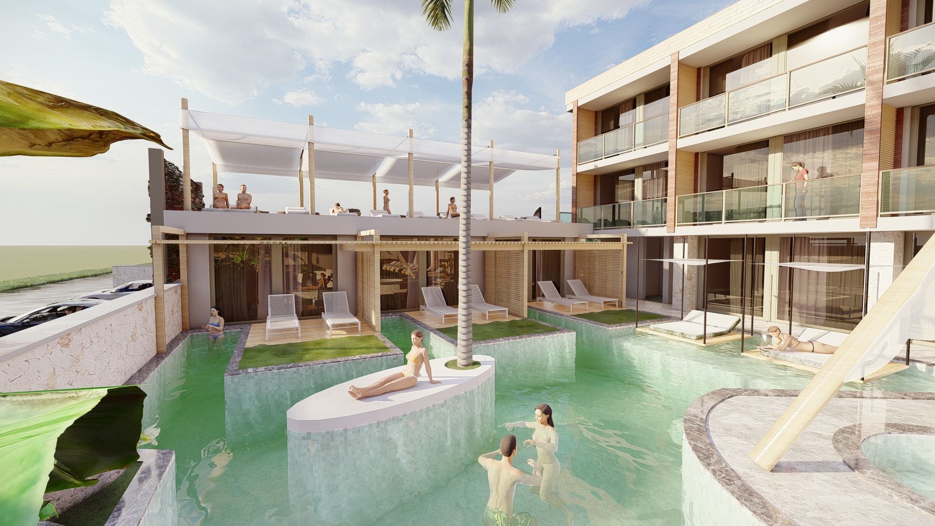 Boutique Hotel Design   the model in Sketchup2017  Lumion11  3D model_3