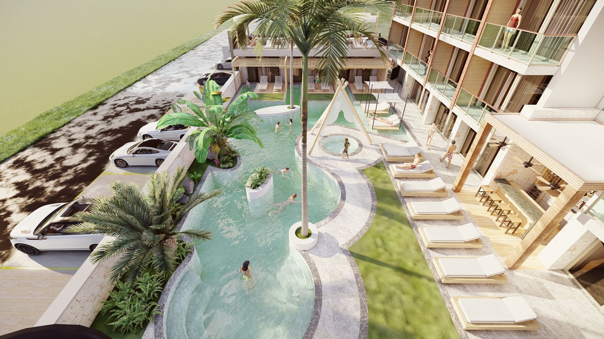 Boutique Hotel Design   the model in Sketchup2017  Lumion11  3D model_1