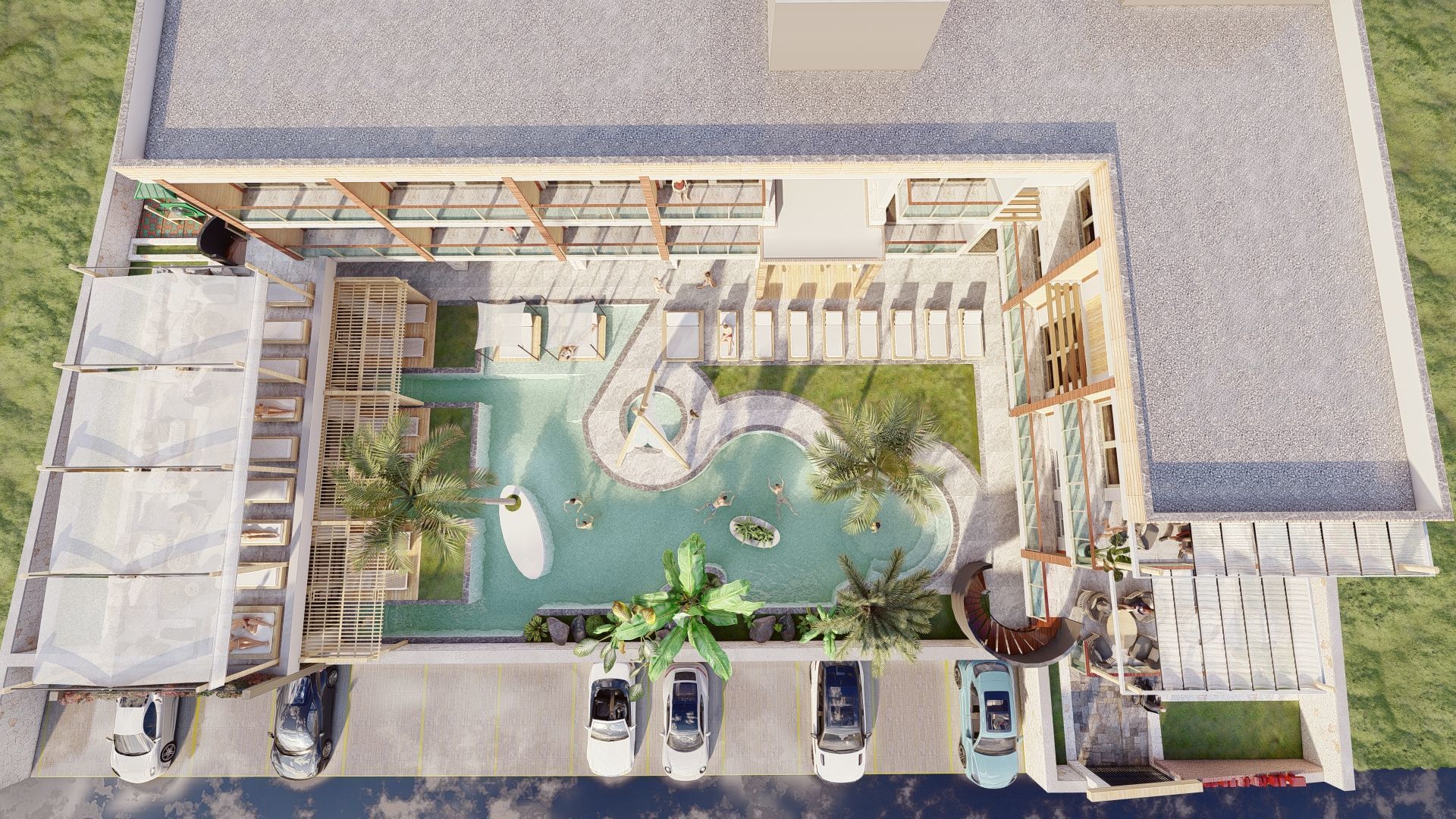 Boutique Hotel Design   the model in Sketchup2017  Lumion11  3D model_6