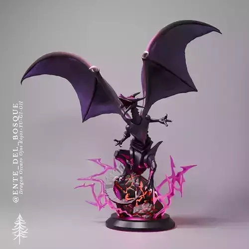 Red-Eyes Black Dragon - Yu-Gi-Oh - Sculpture STL
