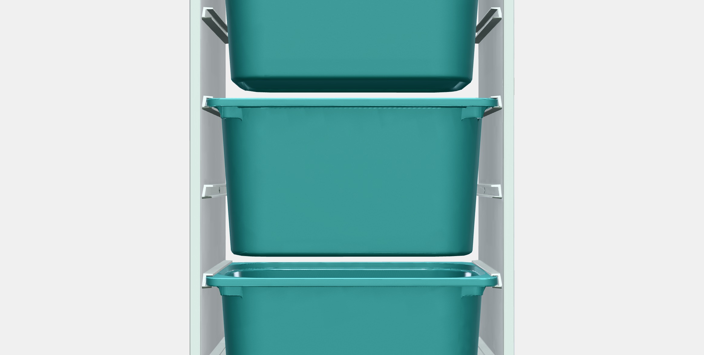 TROFAST Storage combination with boxes 7 Low-poly 3D model_11