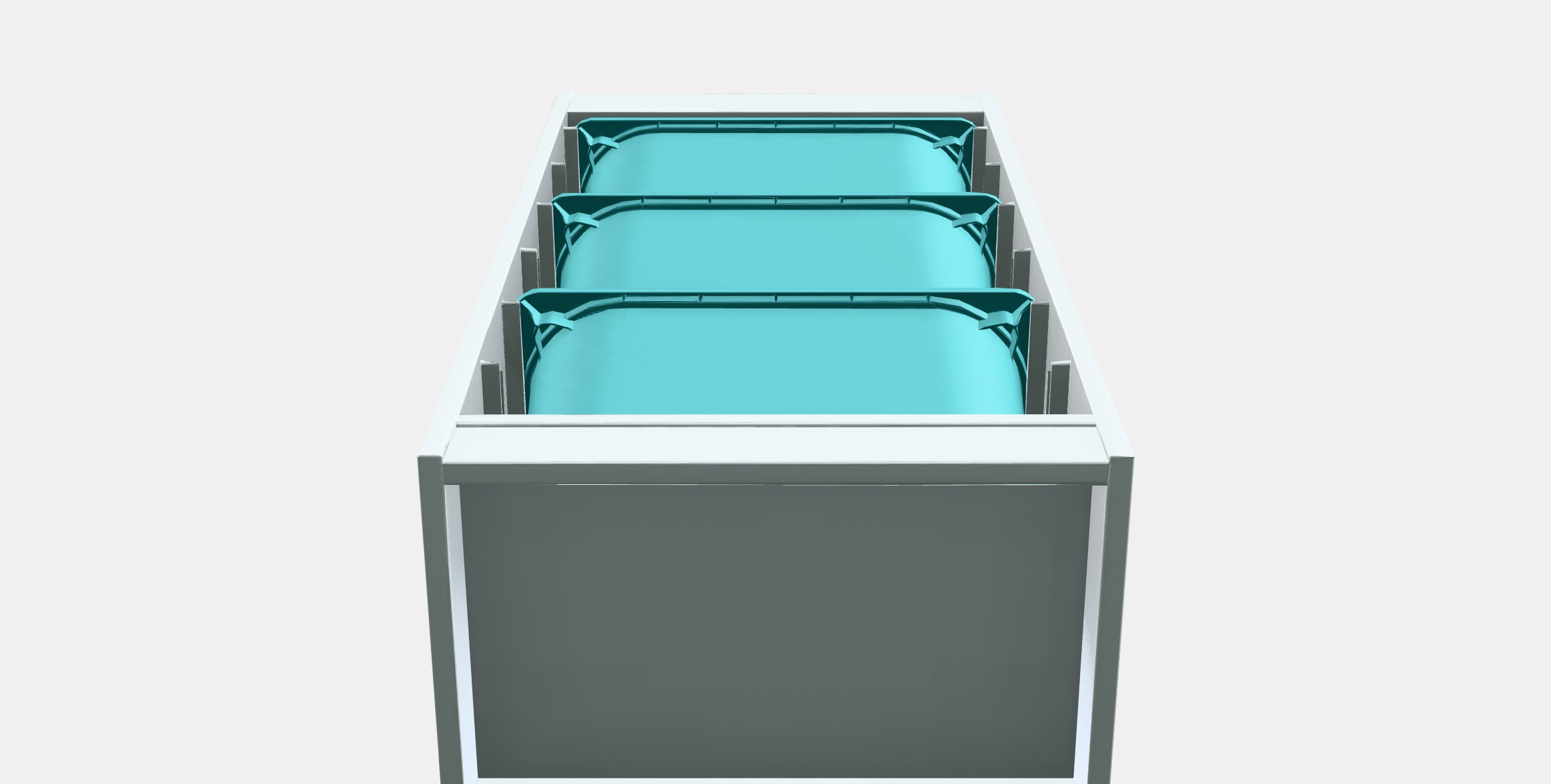 TROFAST Storage combination with boxes 7 Low-poly 3D model_8