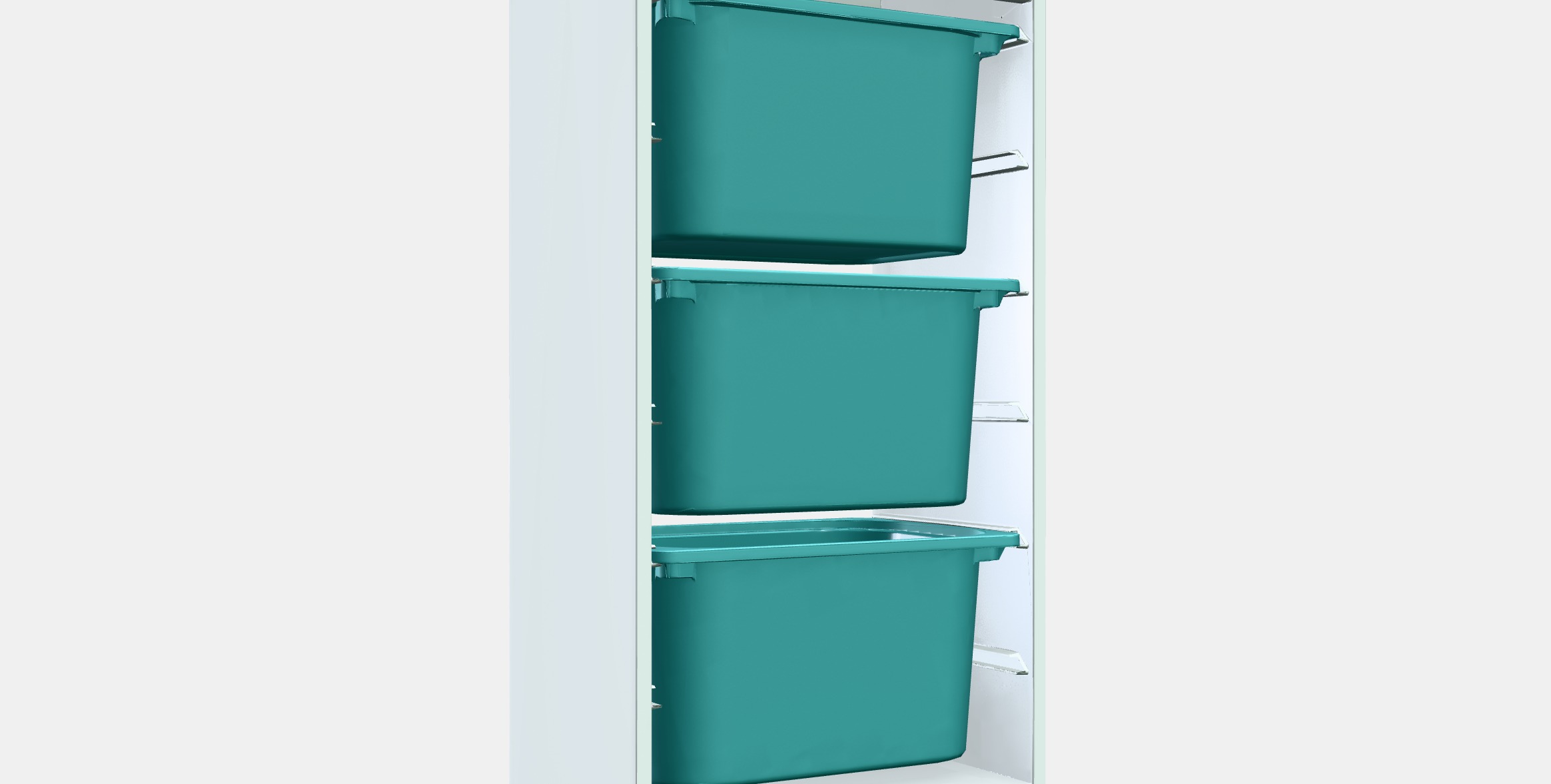 TROFAST Storage combination with boxes 7 Low-poly 3D model_9