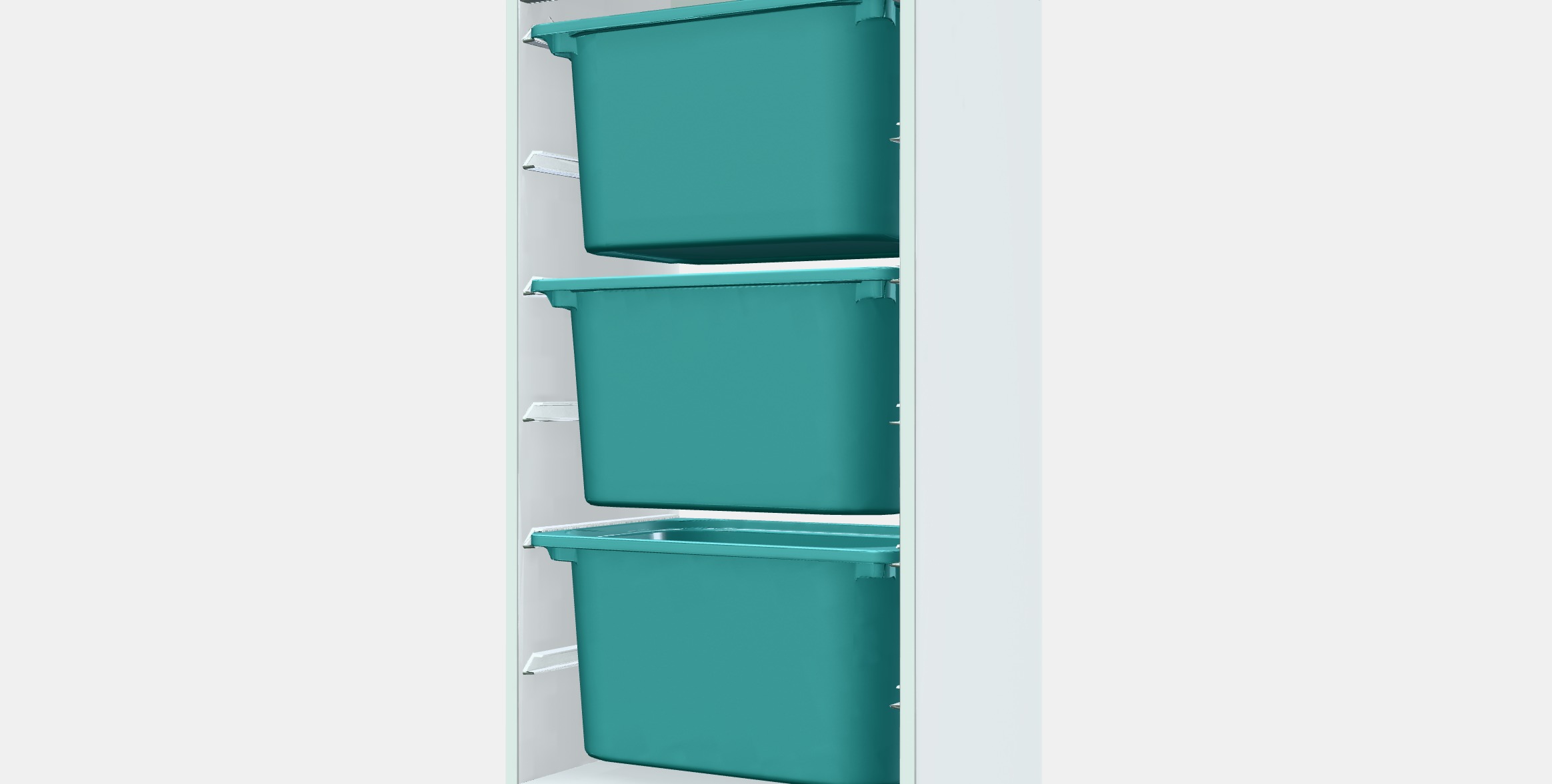 TROFAST Storage combination with boxes 7 Low-poly 3D model_13