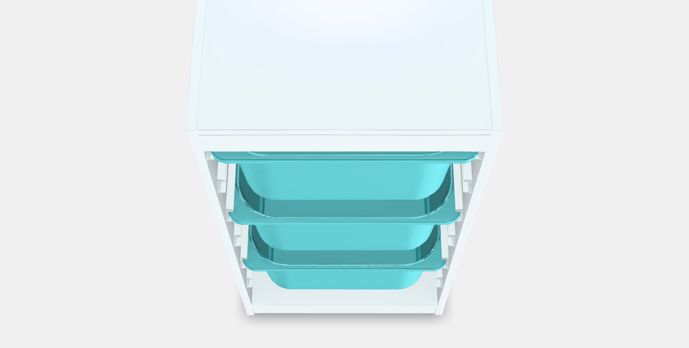 TROFAST Storage combination with boxes 7 Low-poly 3D model_5