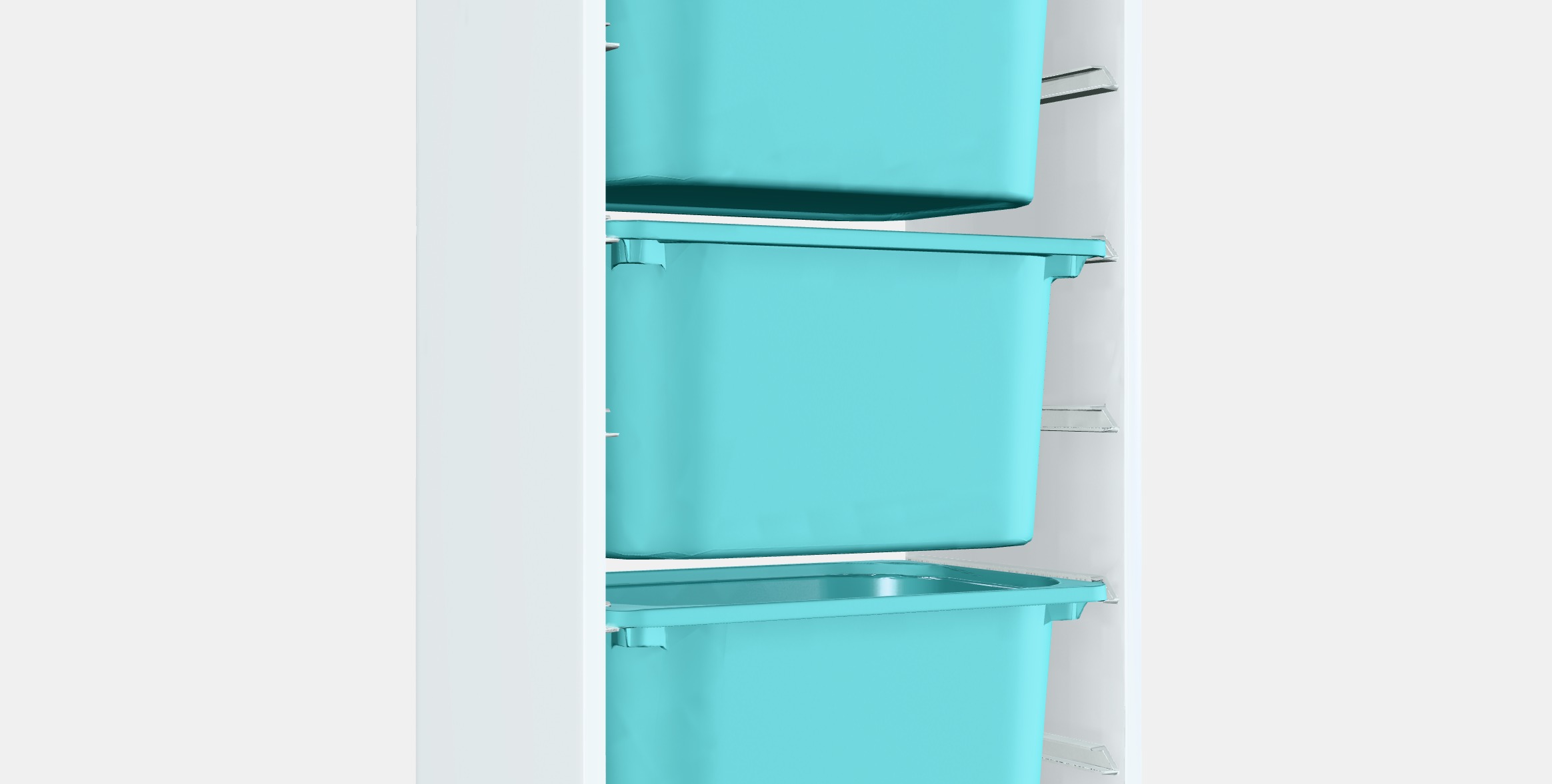 TROFAST Storage combination with boxes 7 Low-poly 3D model_3