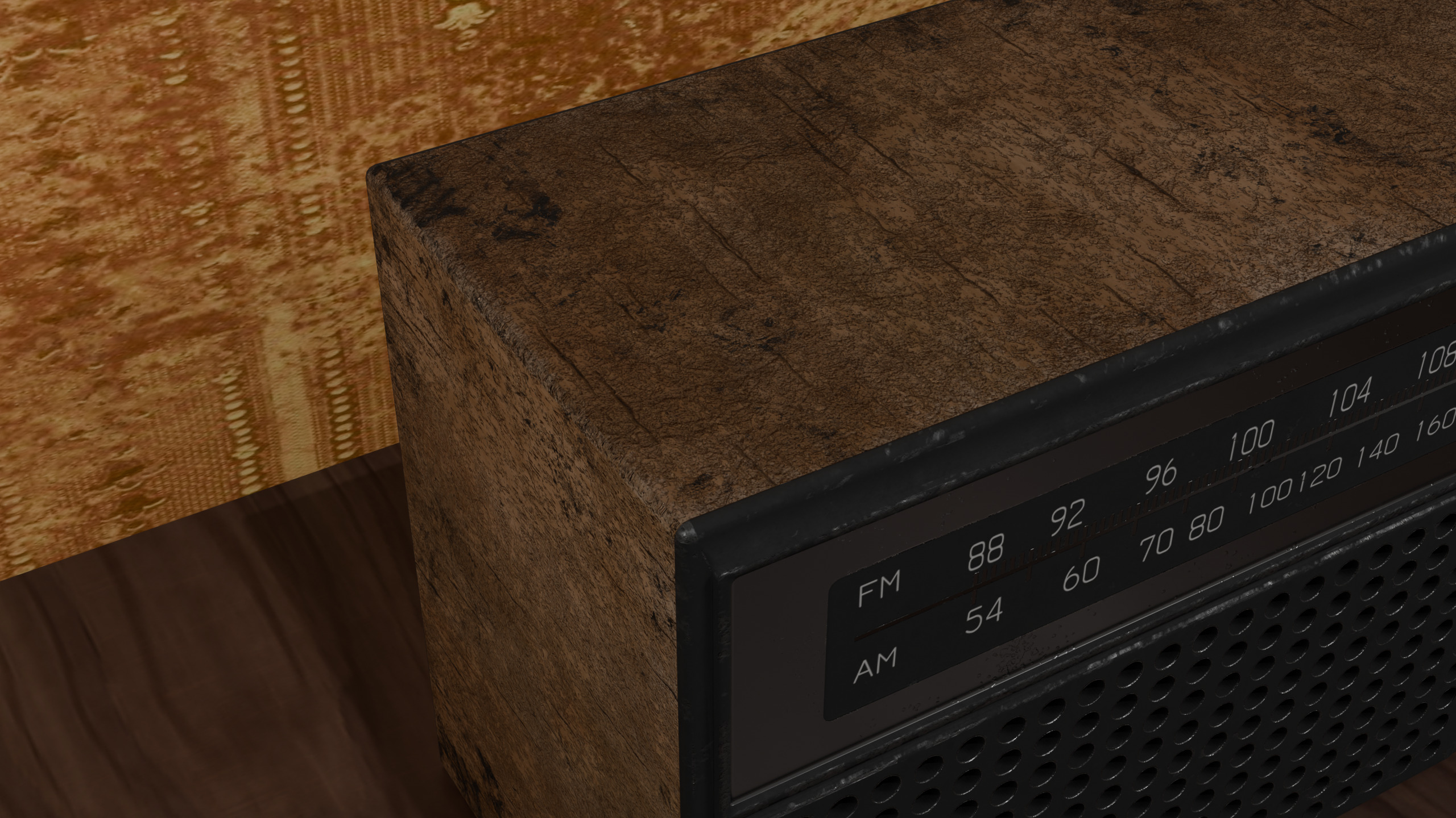 Retro Radio Old Radio Free 3D model_3