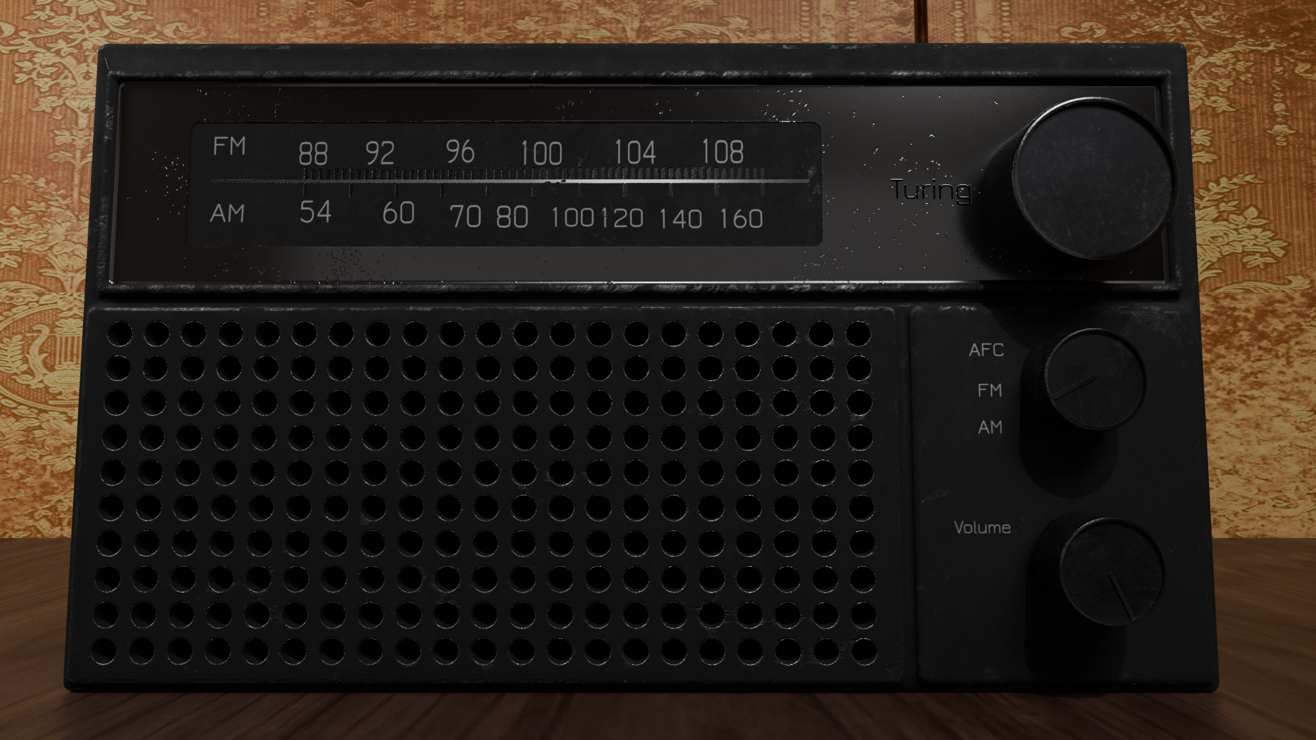Retro Radio Old Radio Free 3D model_4