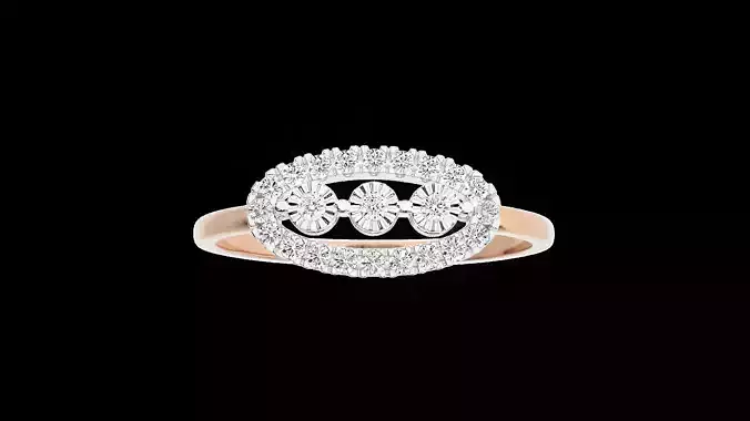 Light Minimalist Diamond Ring