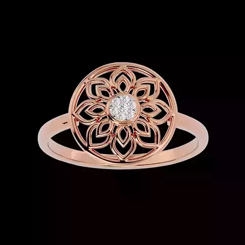 Light Minimalist Diamond Ring