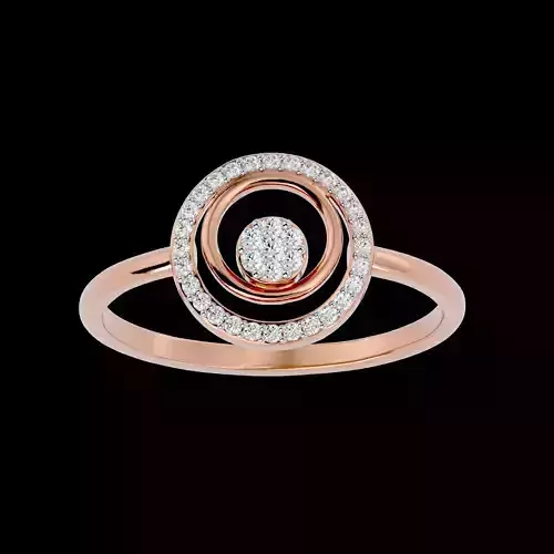 Light Minimalist Diamond Ring