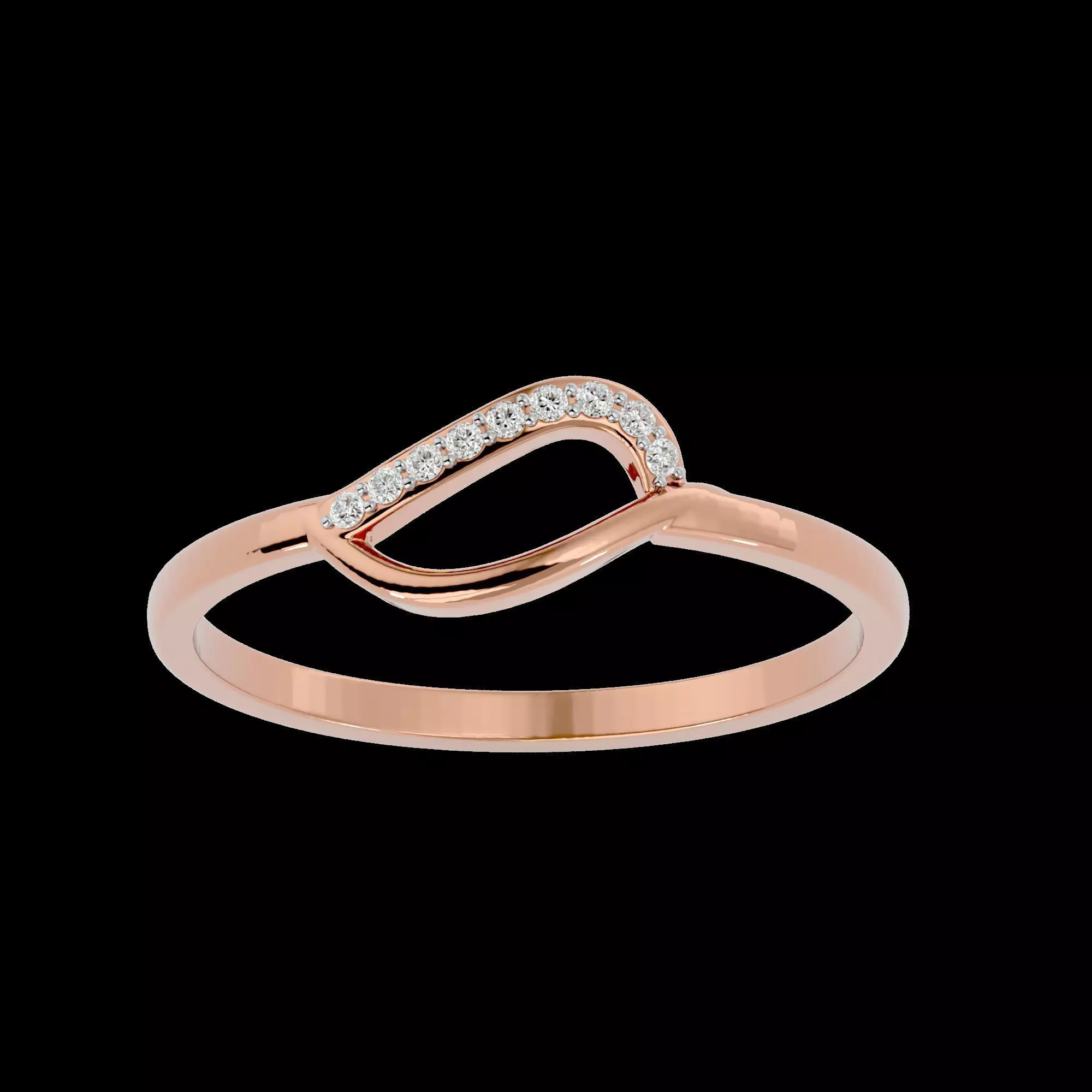 Light Minimalist Diamond Ring 3D print model