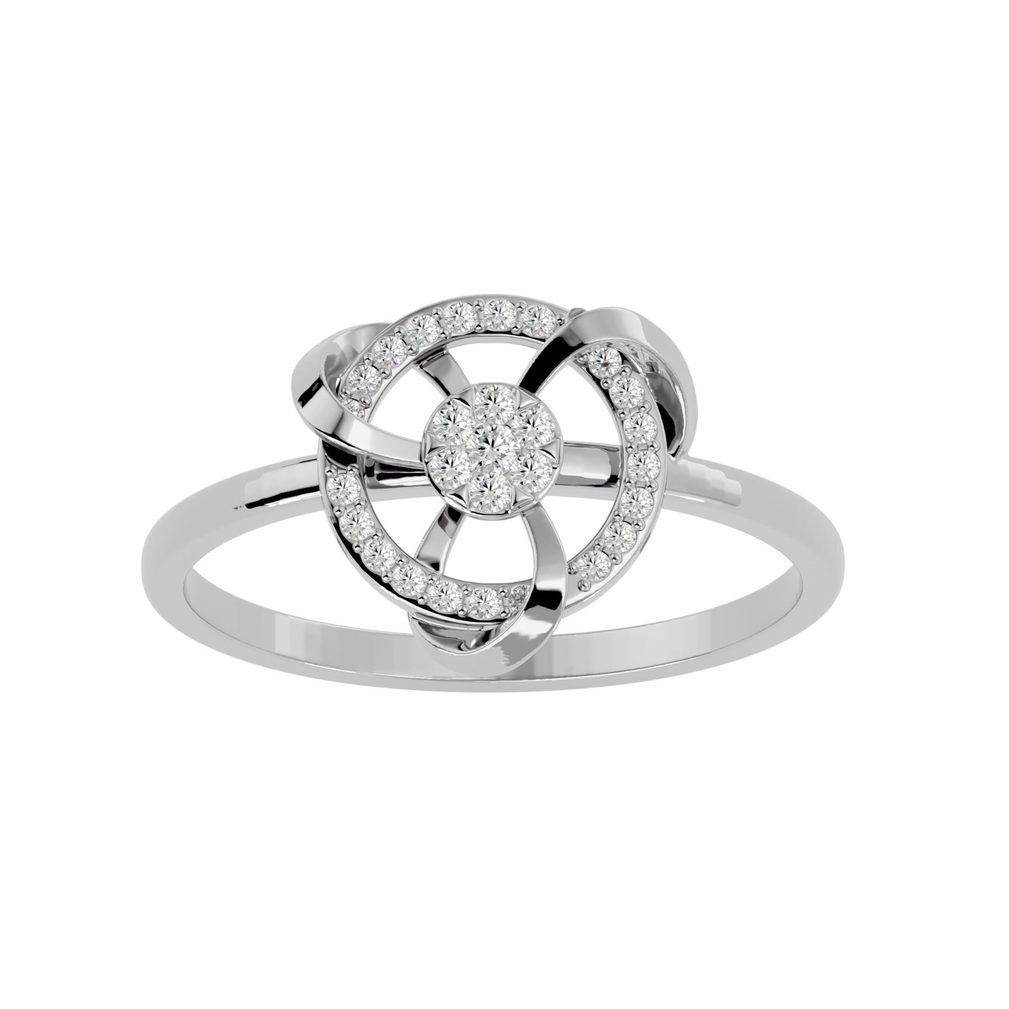 Light Minimalist Diamond Ring 3D print model_5