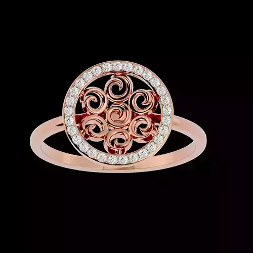 Light Minimalist Diamond Ring