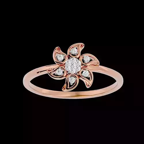 Light Minimalist Diamond Ring