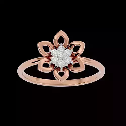 Light Minimalist Diamond Ring