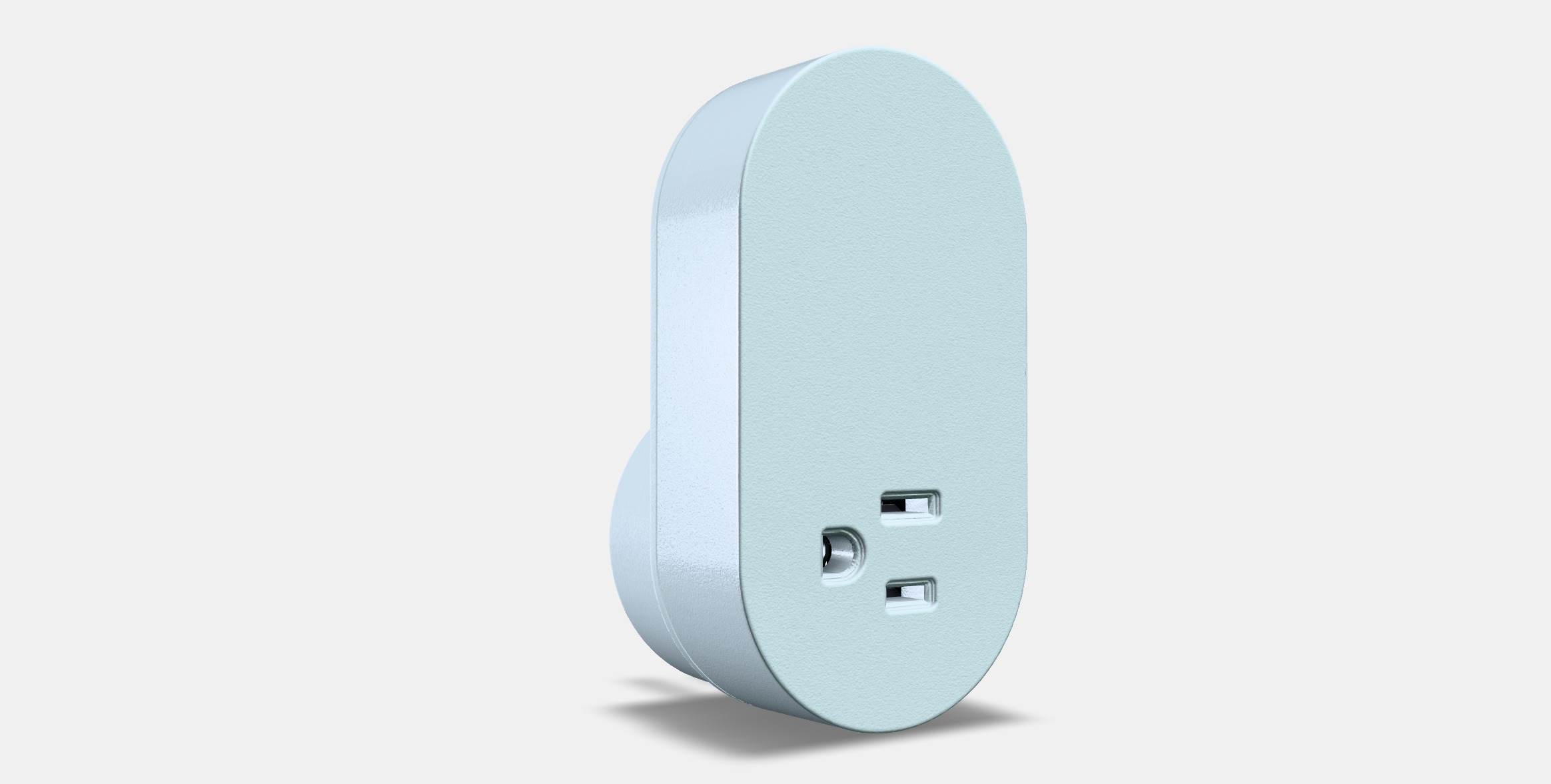 TRADFRI Wireless control outlet 1 Low-poly 3D model_3