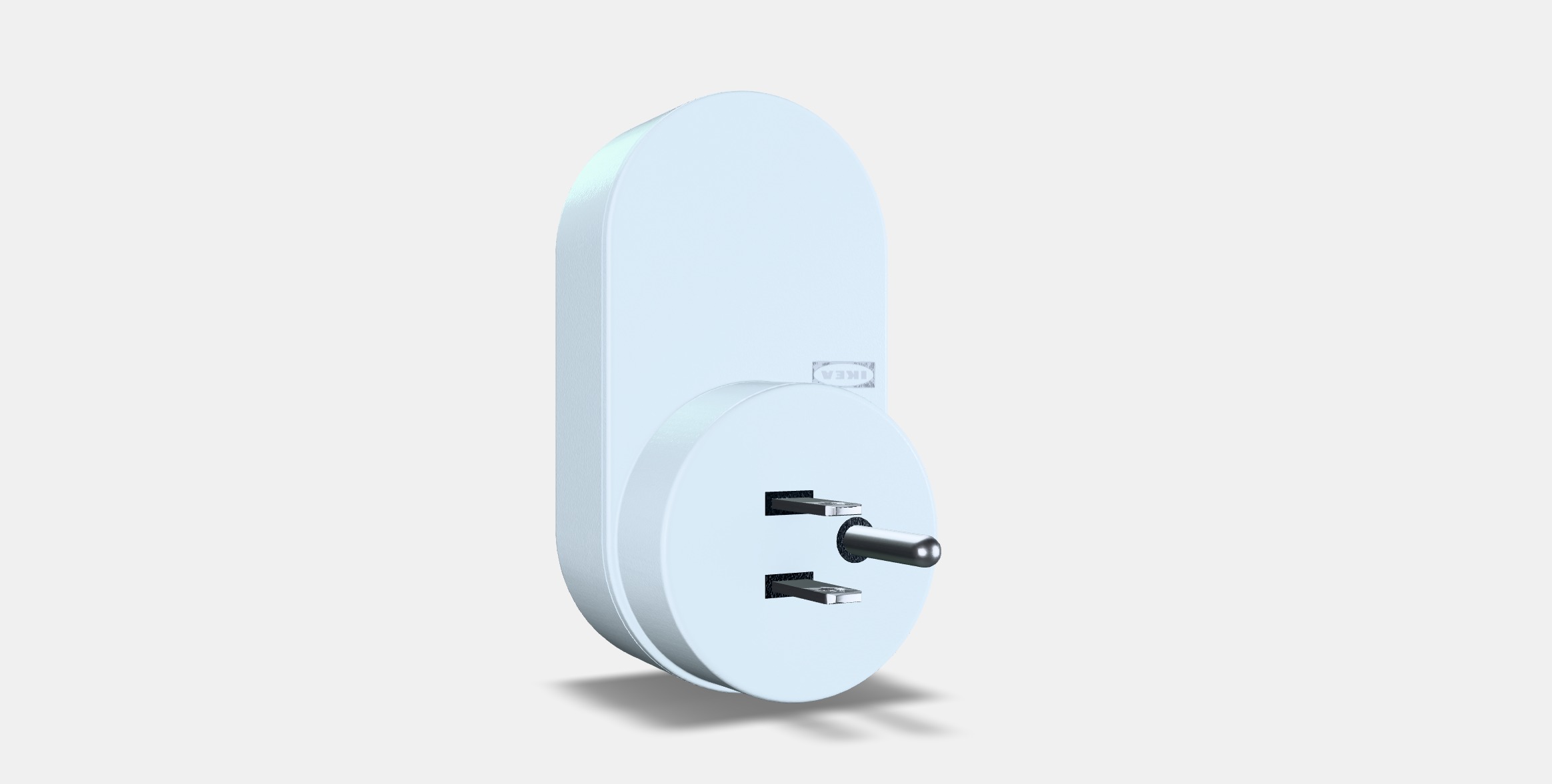 TRADFRI Wireless control outlet 1 Low-poly 3D model_16