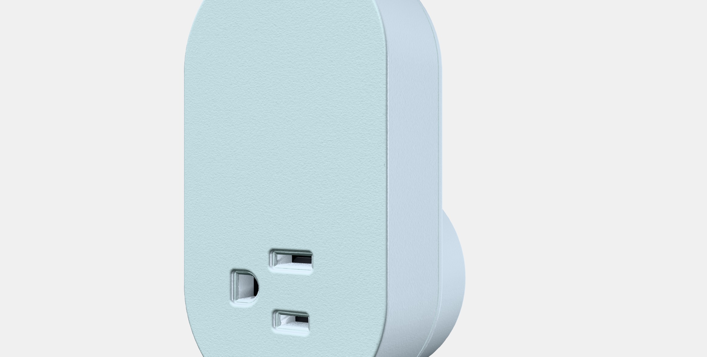 TRADFRI Wireless control outlet 1 Low-poly 3D model_13