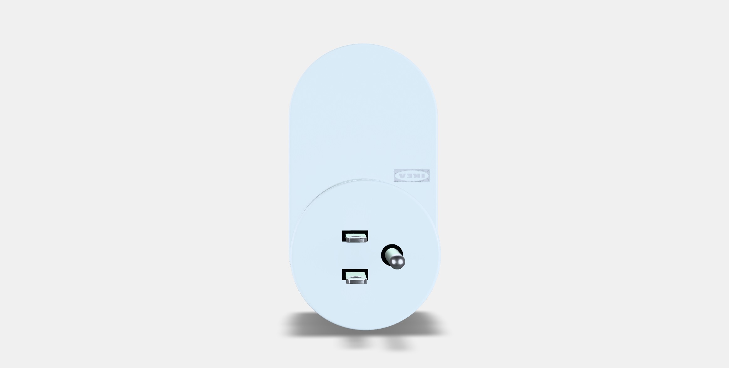 TRADFRI Wireless control outlet 1 Low-poly 3D model_14