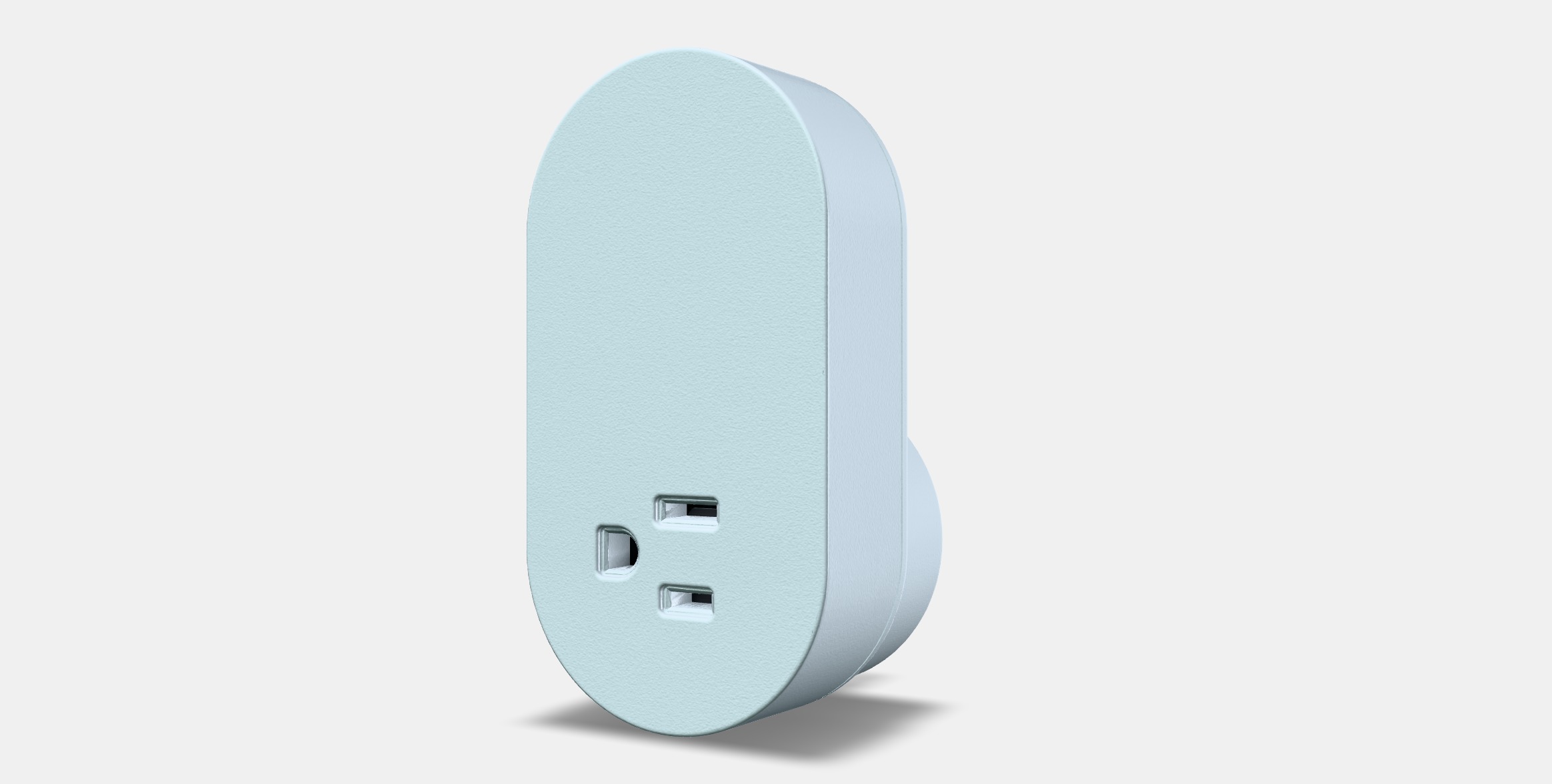 TRADFRI Wireless control outlet 1 Low-poly 3D model_12