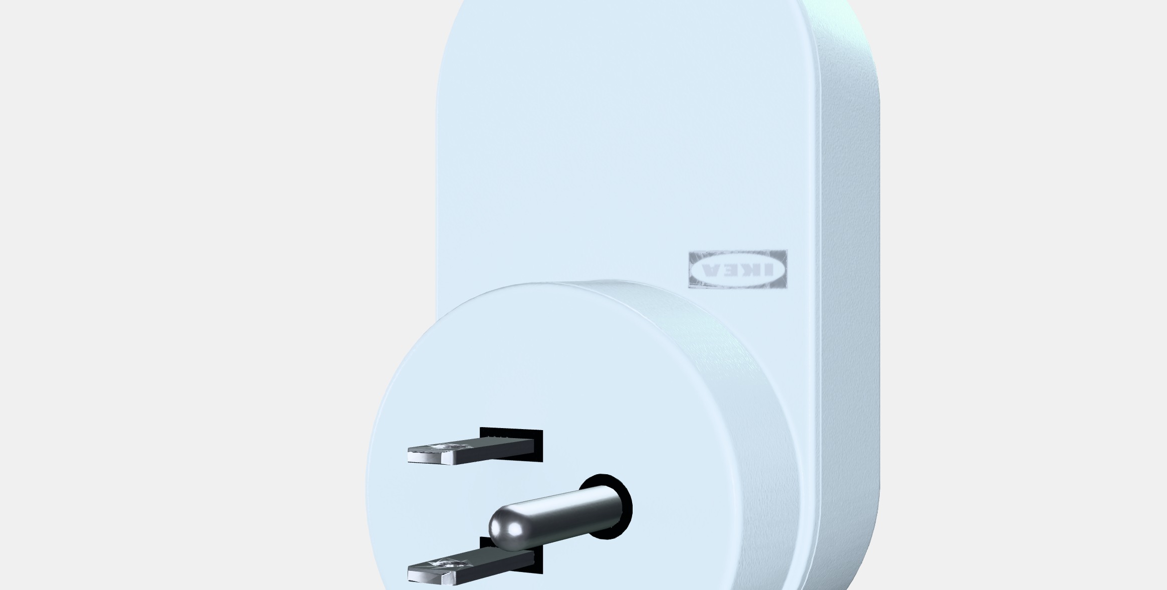 TRADFRI Wireless control outlet 1 Low-poly 3D model_6