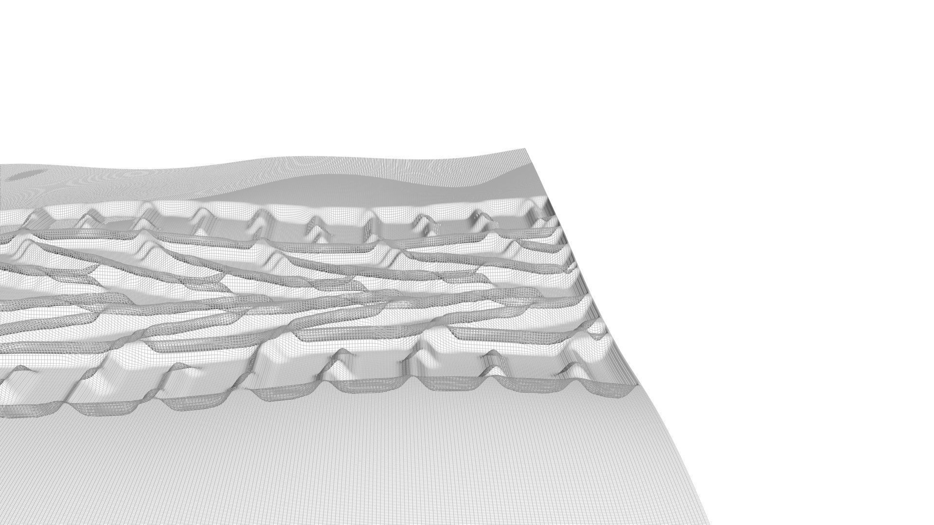 Car Tire Track On The Sand 3D model_12