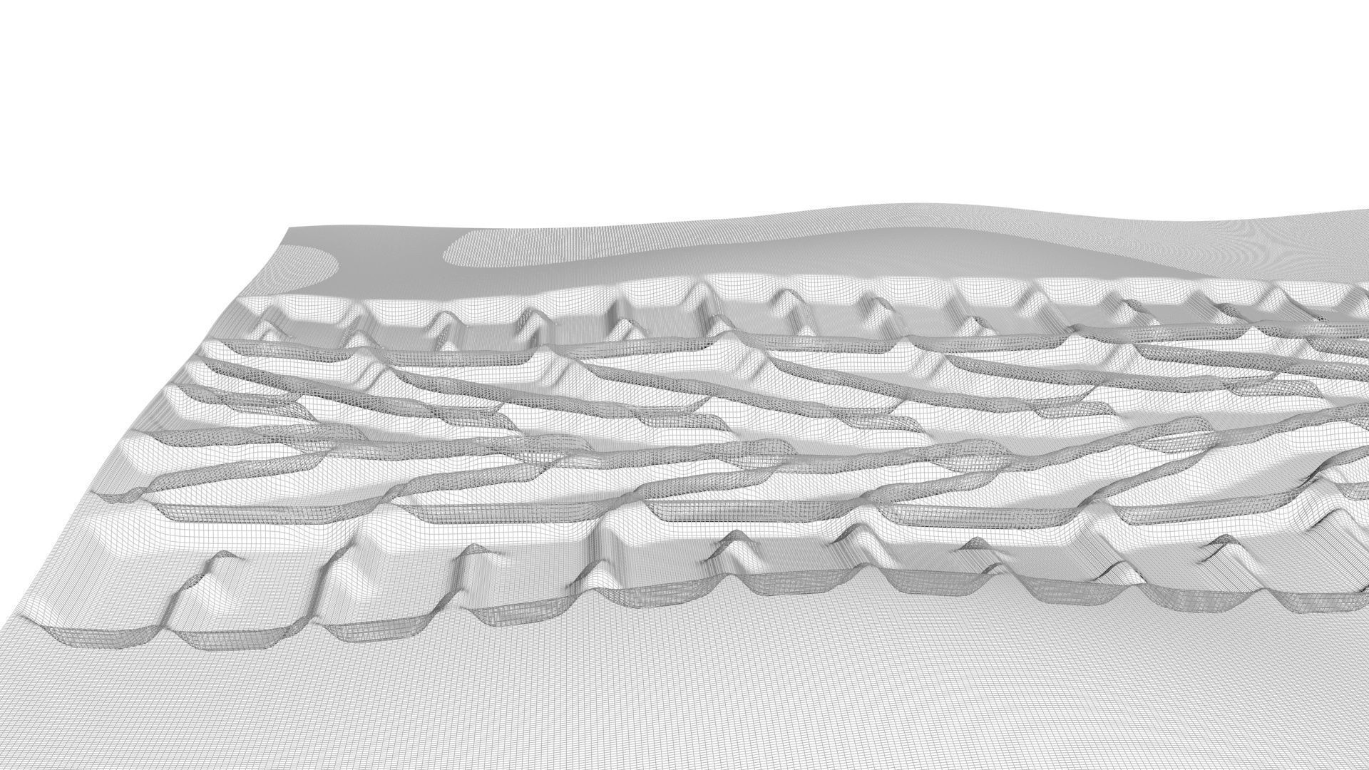 Car Tire Track On The Sand 3D model_11