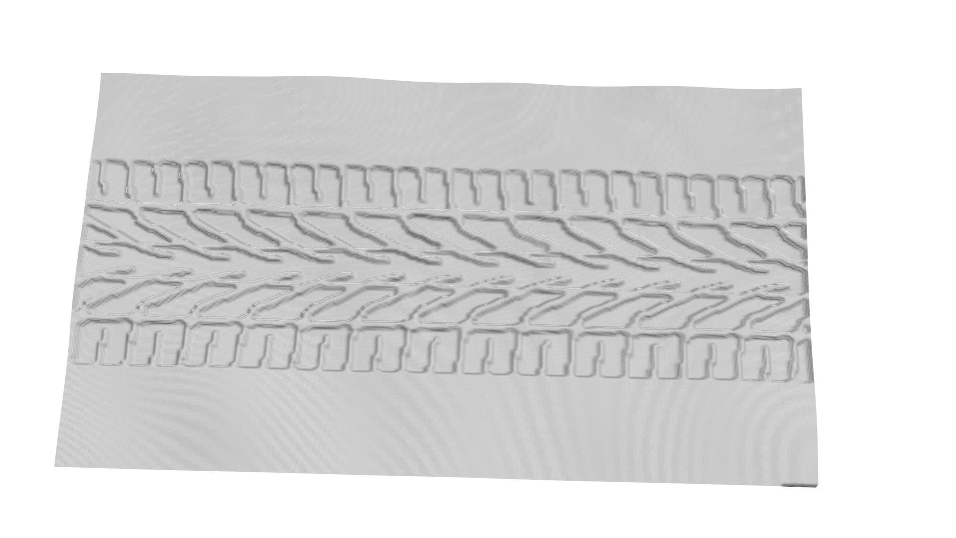 Car Tire Track On The Sand 3D model_13