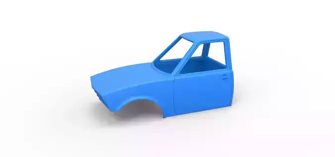 Shell of Dirt Dragster Scale 1 to 25 3D print model