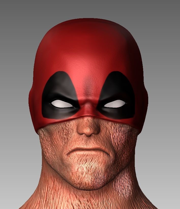 Pack Deadpool Headsculpt - Legends Mafex Mezco 3D print model_2