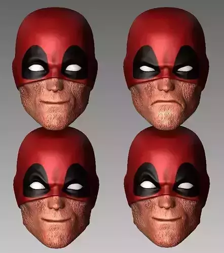 Pack Deadpool Headsculpt - Legends Mafex Mezco