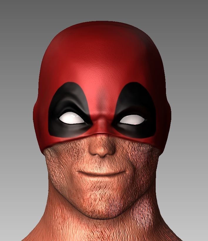 Pack Deadpool Headsculpt - Legends Mafex Mezco 3D print model_4