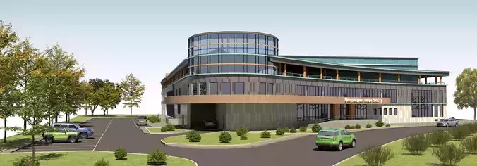 3D model of the water sports center