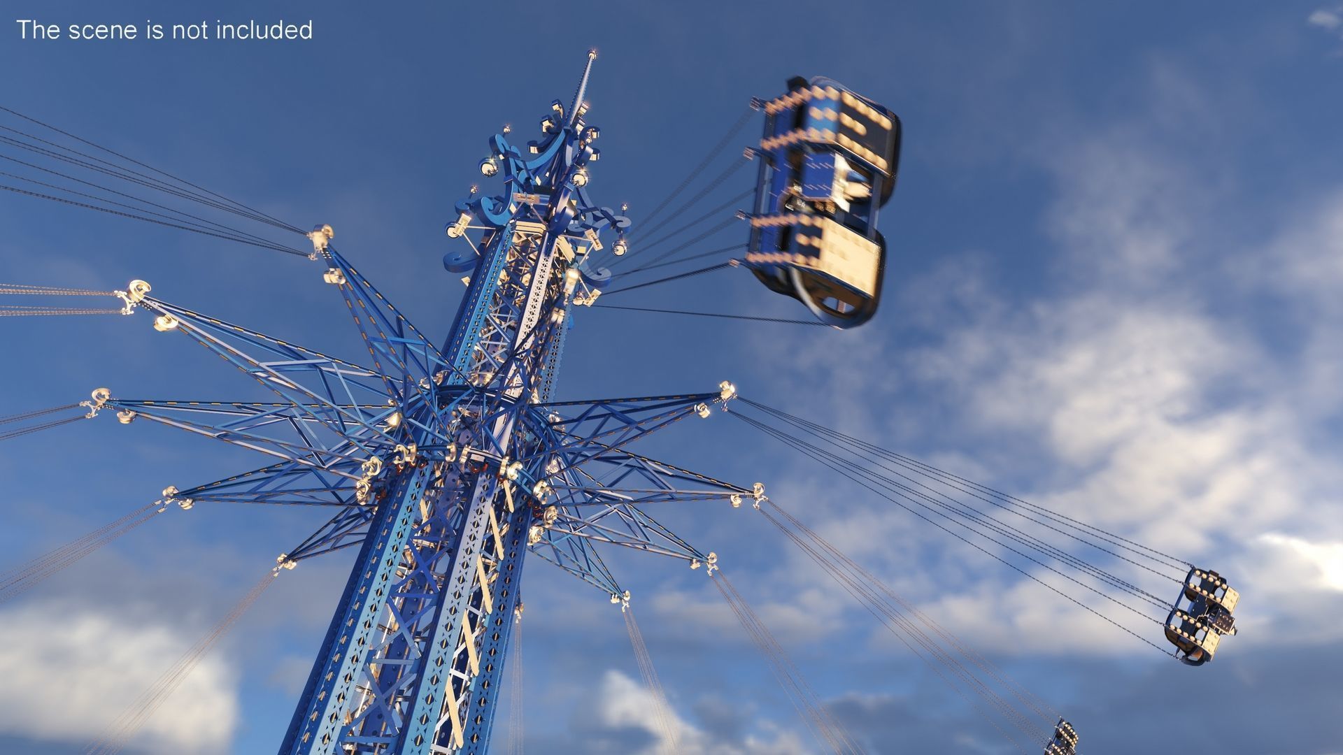 Orlando StarFlyer Attraction Rigged 3D model