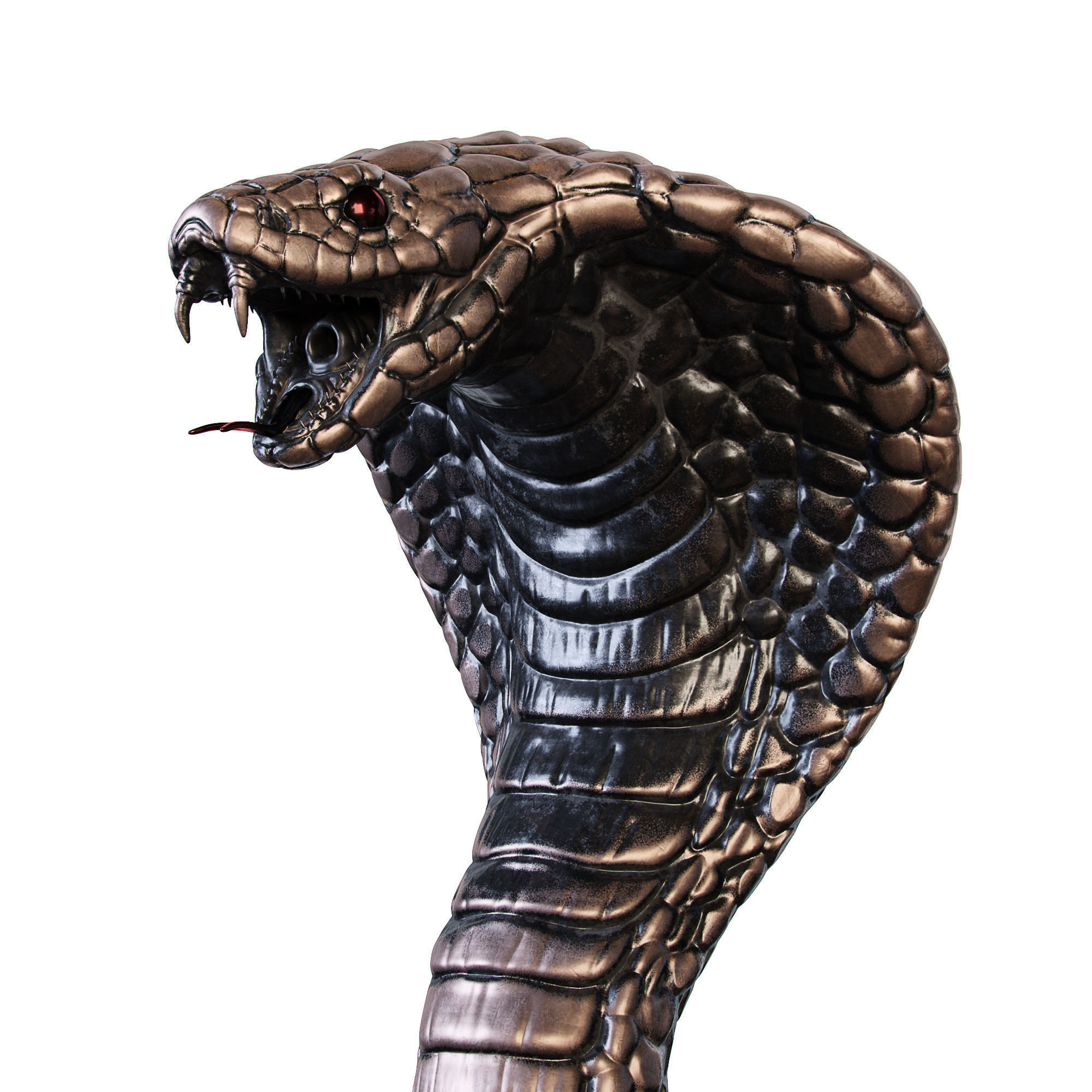 Cobra Statuette 3D model_1