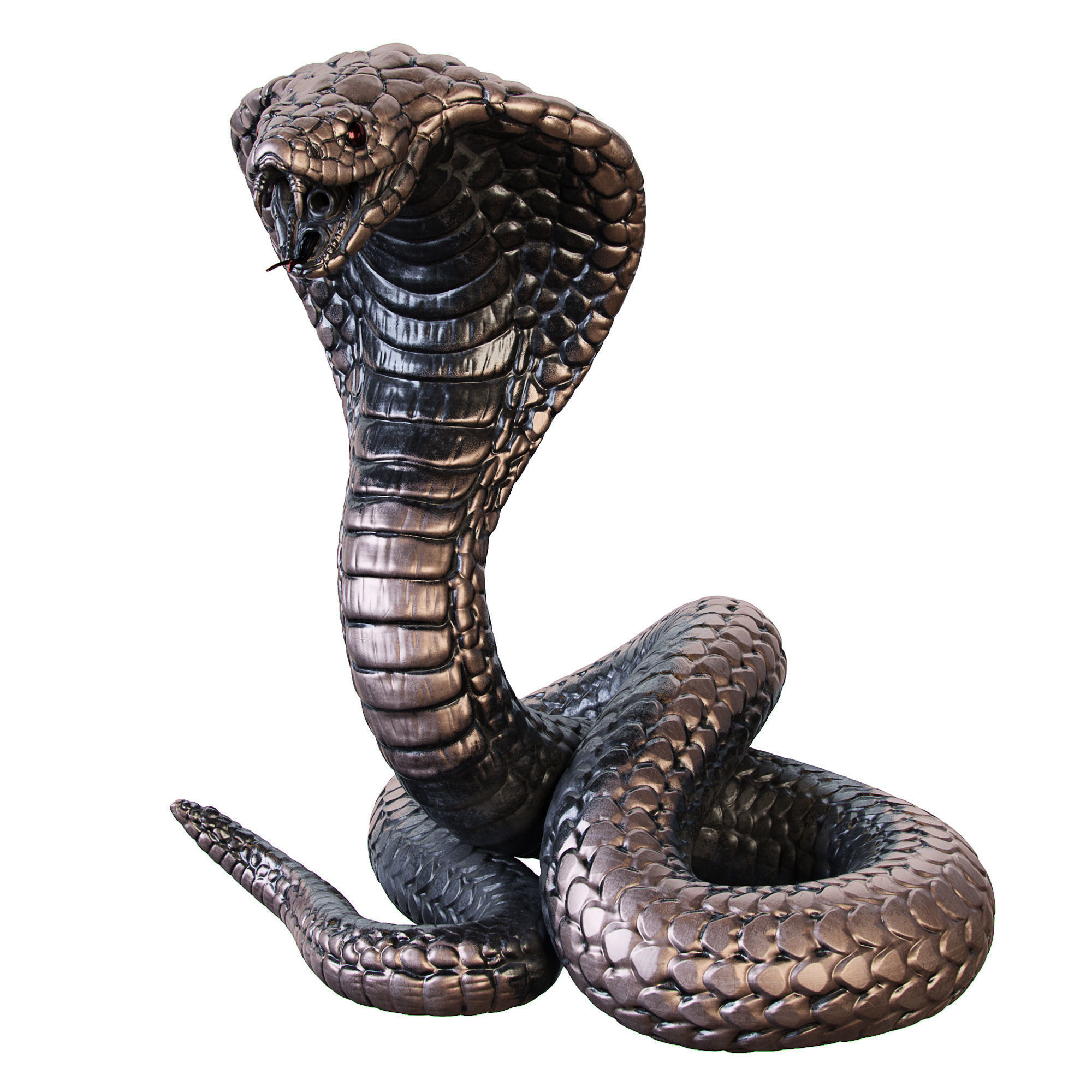 Cobra Statuette 3D model_2