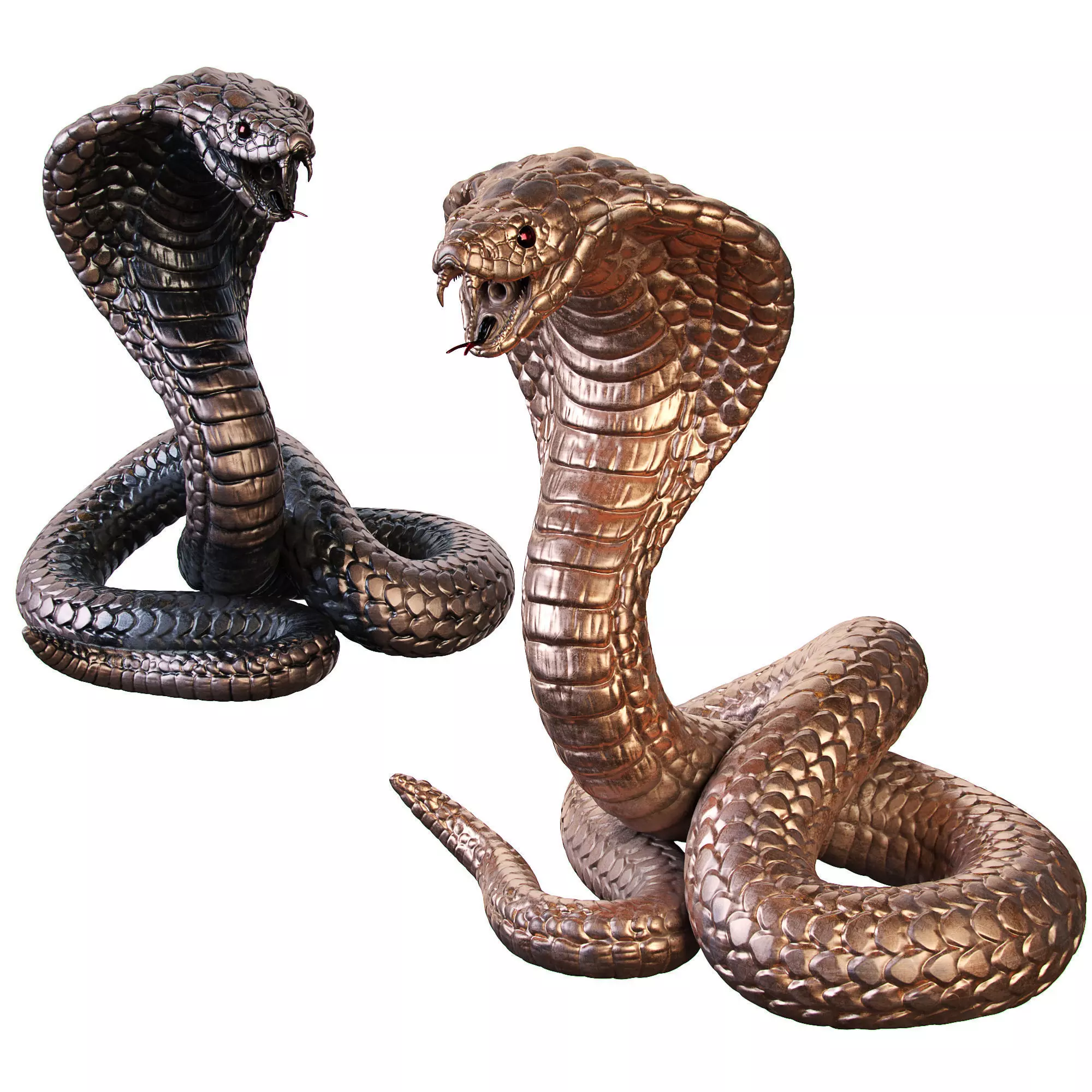 Cobra Statuette 3D model_0