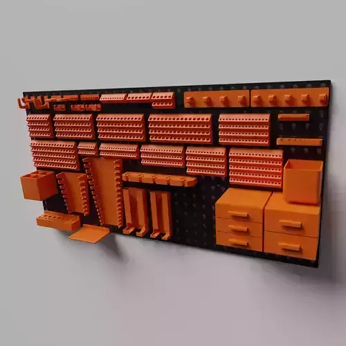 kit 40 pieces of instrument panel suspension for bench and panel 3D print model