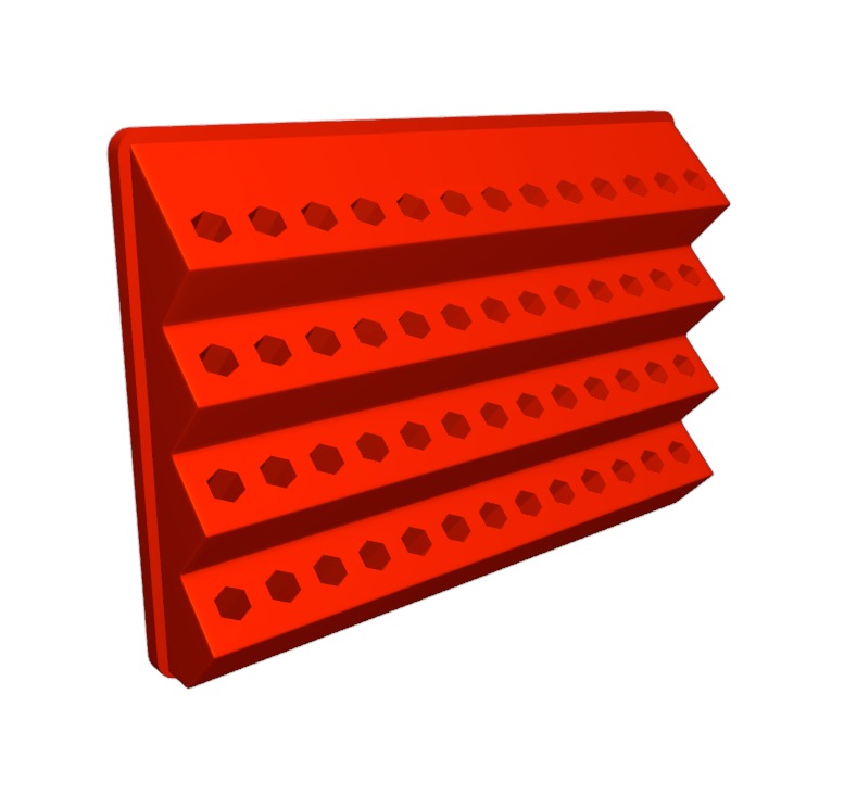 kit 40 pieces of instrument panel suspension for bench and panel 3D print model_11