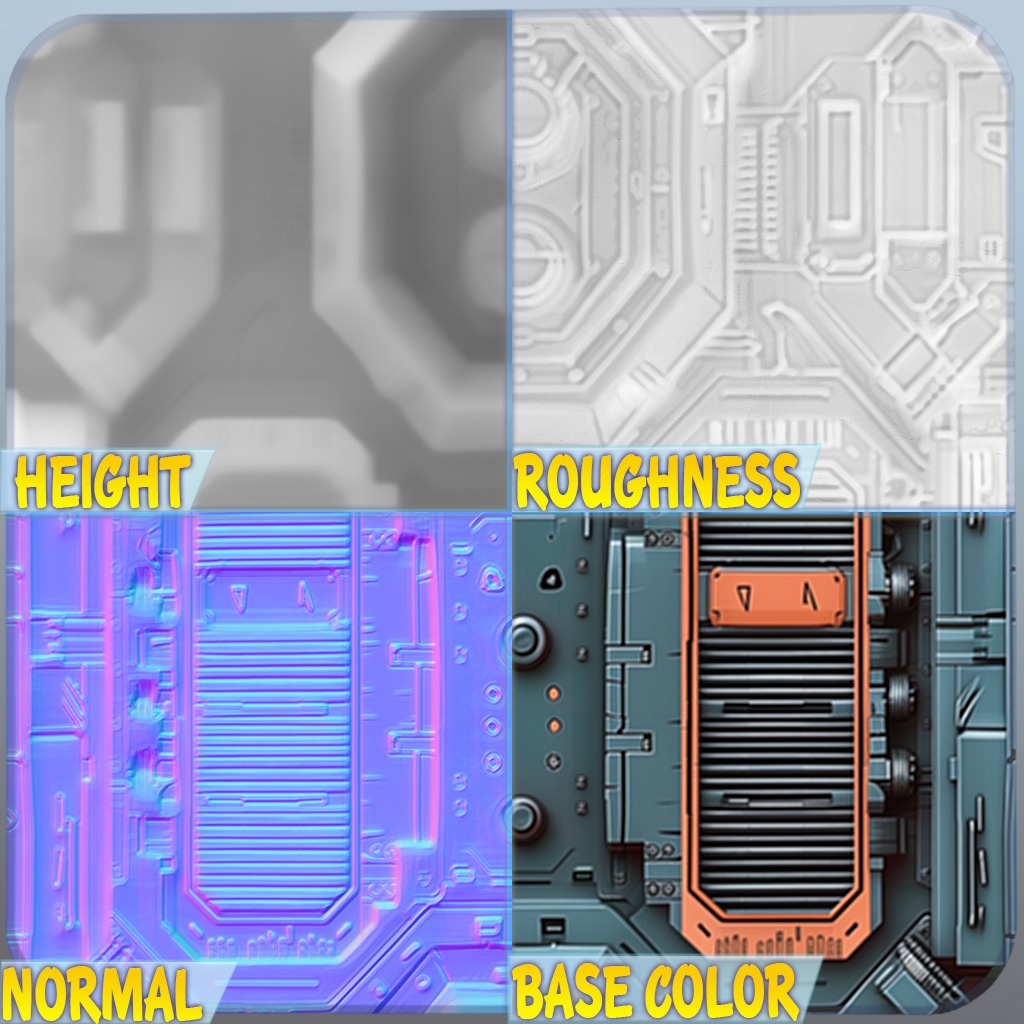 Sci-FI Seamless Texture Texture_1