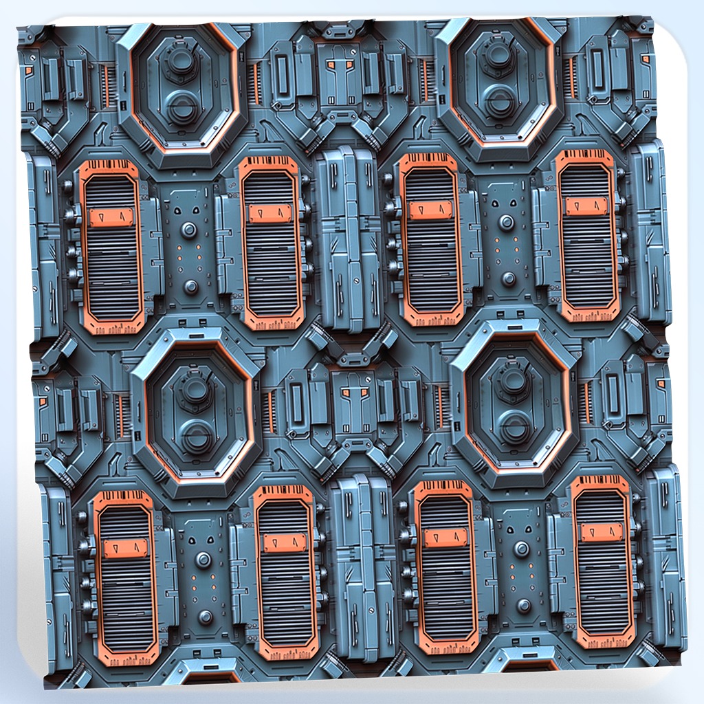 Sci-FI Seamless Texture Texture_4