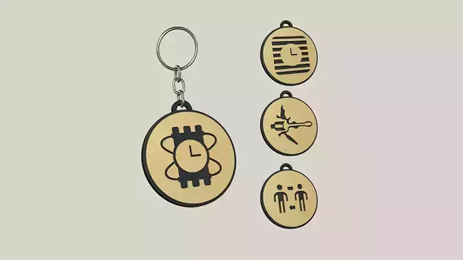 Deadlock Paradox 04 Skills Set Keychain STL - Bonus Gift 3D print model