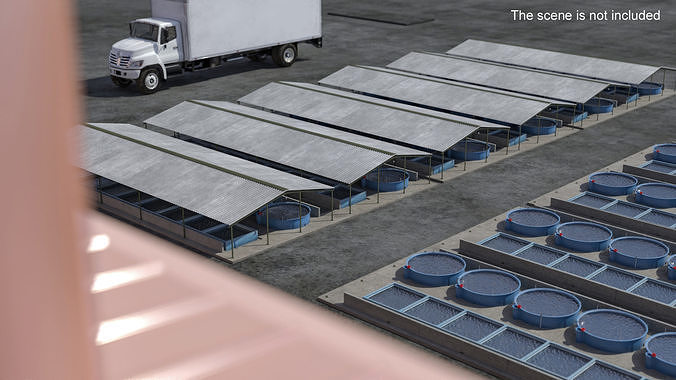 Aquaculture Complex 3D model 2