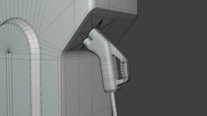 EV charger XIV PBR 8K 3D model 5