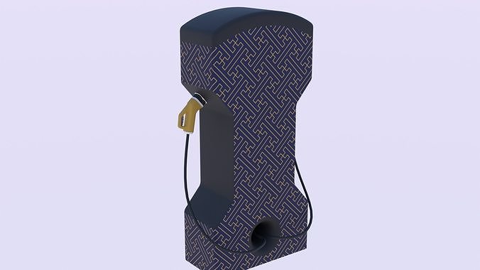 EV charger XIV PBR 8K 3D model 6