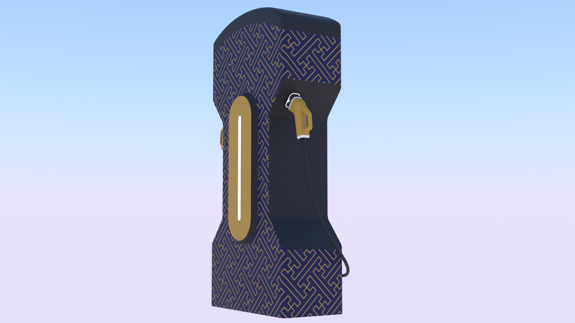 EV charger XIV PBR 8K 3D model_6