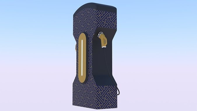 EV charger XIV PBR 8K 3D model 7